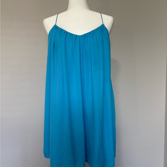 SHEIN Dresses & Skirts - SHEIN Bright Blue Flowy Dress Spaghetti Straps